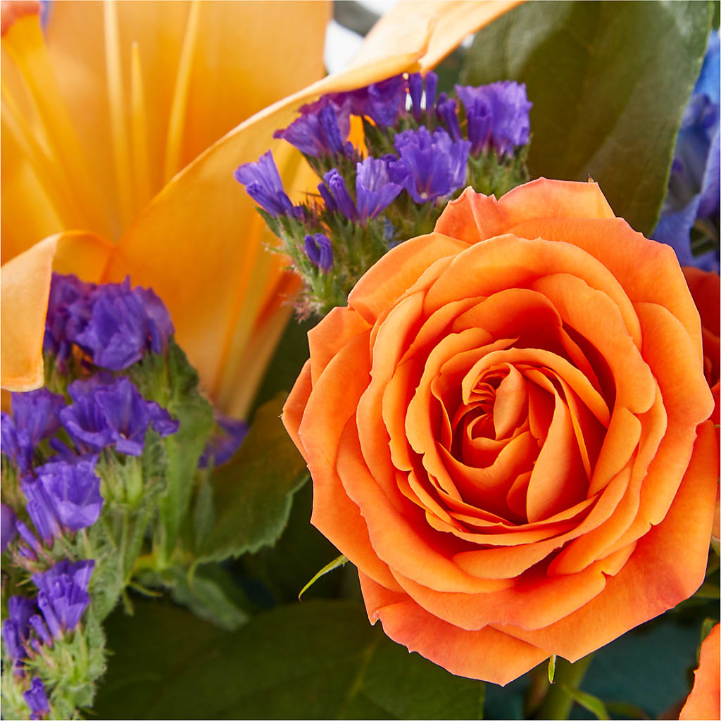 Radiant Citrus Box Bouquet – Flowers By Helen, Forsyth GA