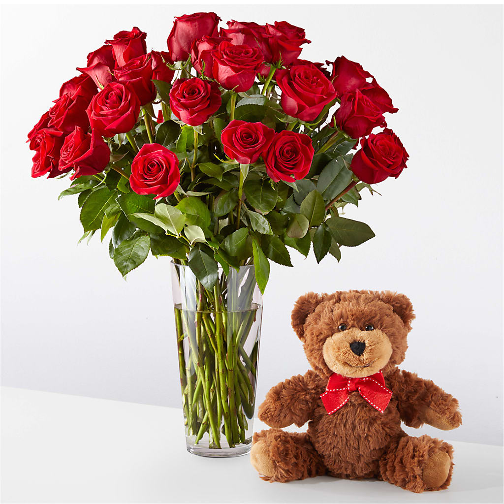 Romantic Long Stem Red Rose Bouquet Bundles – Flowers By Helen, Forsyth GA