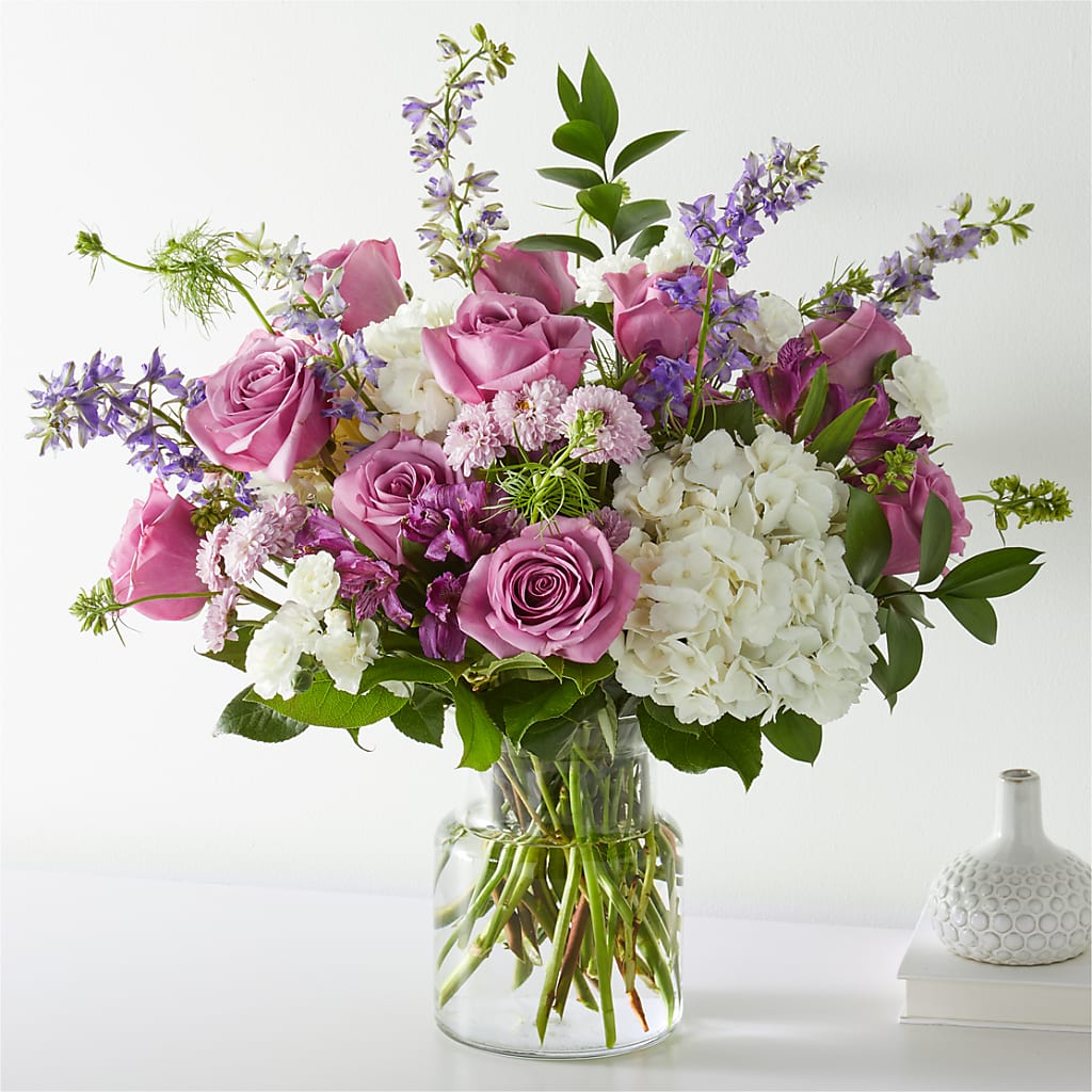 Violet Caress Bouquet – Flowers By Helen, Forsyth GA