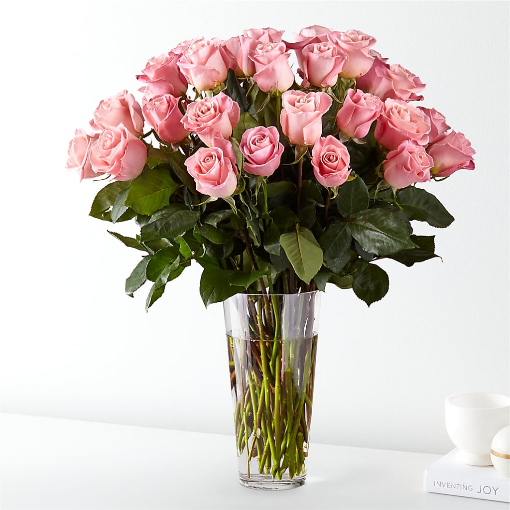 Long Stem Pink Rose Bouquet – Flowers By Helen, Forsyth GA