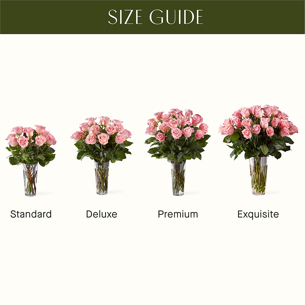 Long Stem Pink Rose Bouquet – Flowers By Helen, Forsyth GA