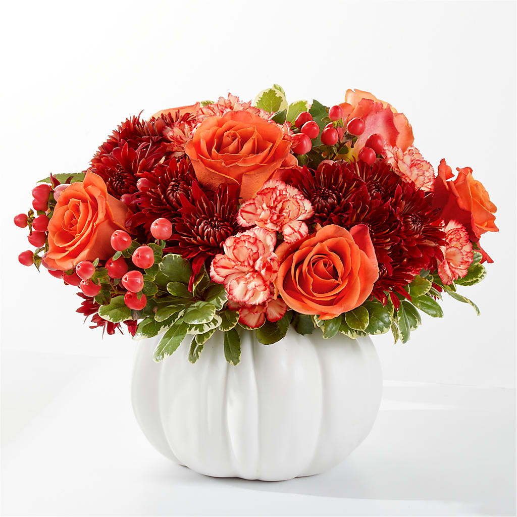 Autumn Air Pumpkin Bouquet – Flowers By Helen, Forsyth GA