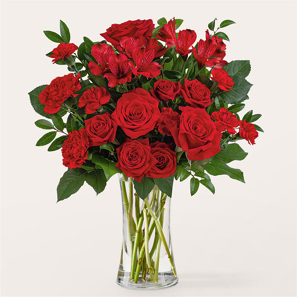 Brilliant Ruby Bouquet – Flowers By Helen, Forsyth GA