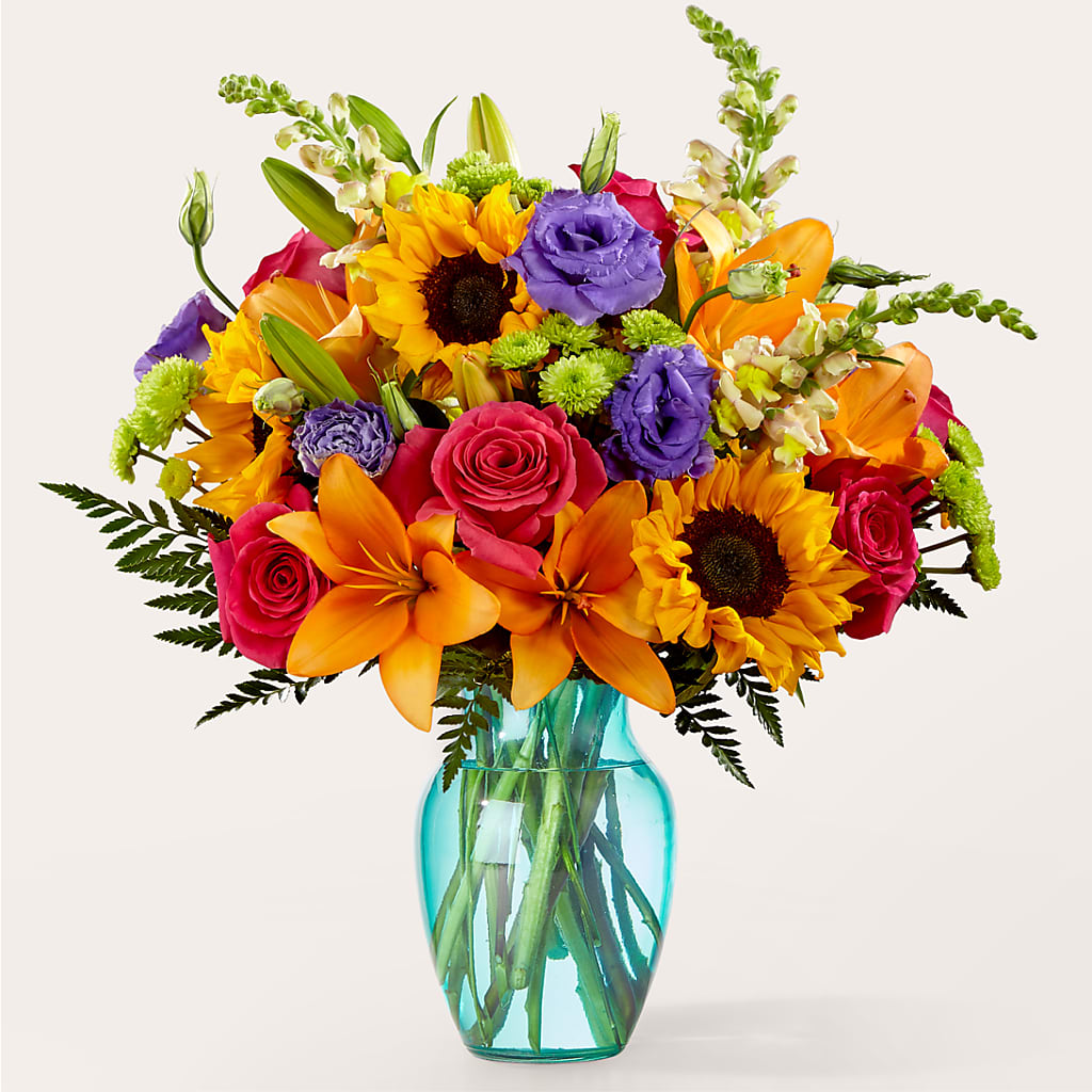 Double Rainbow Bouquet – Flowers By Helen, Forsyth GA