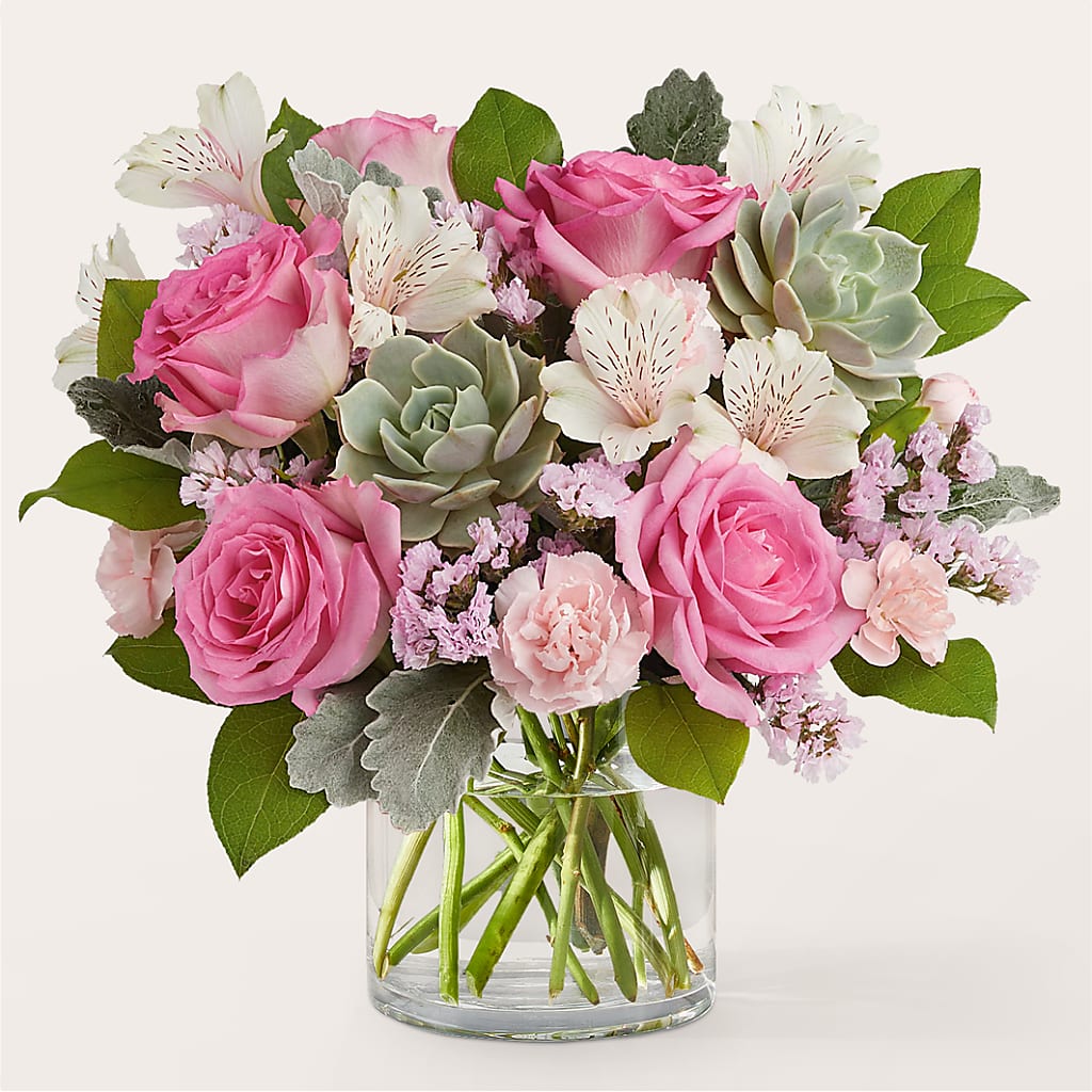 Dusty Rose Bouquet – Flowers By Helen, Forsyth GA