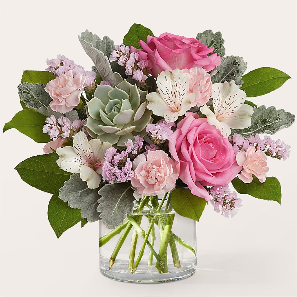 Dusty Rose Bouquet – Flowers By Helen, Forsyth GA