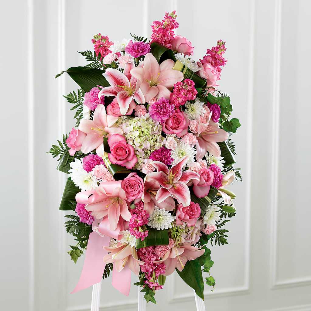 Comforting Standing Spray – Flowers By Helen, Forsyth GA