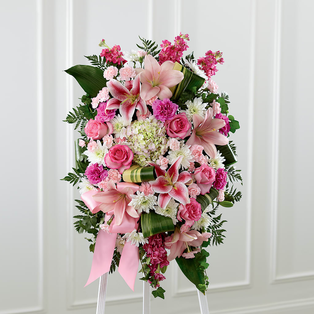Comforting Standing Spray – Flowers By Helen, Forsyth GA