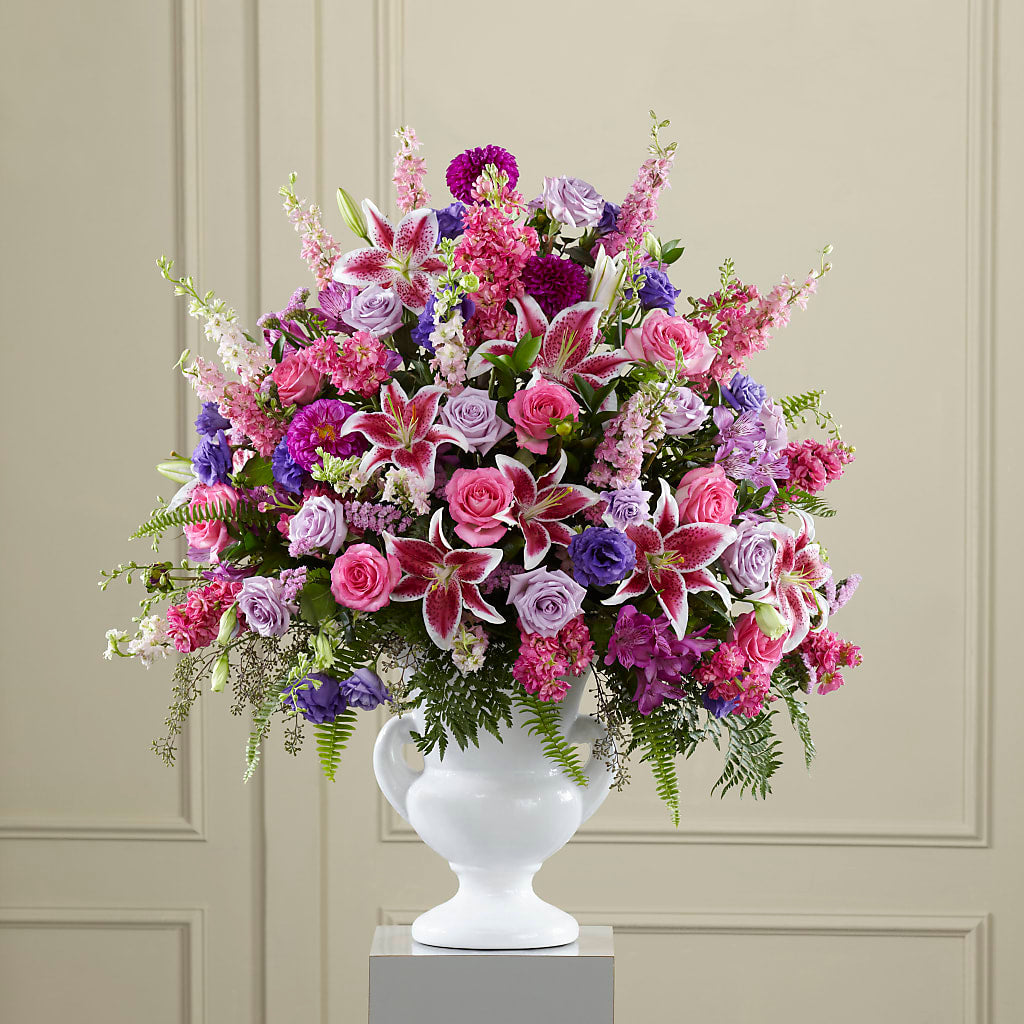 Peaceful Tribute Arrangement – Flowers By Helen, Forsyth GA