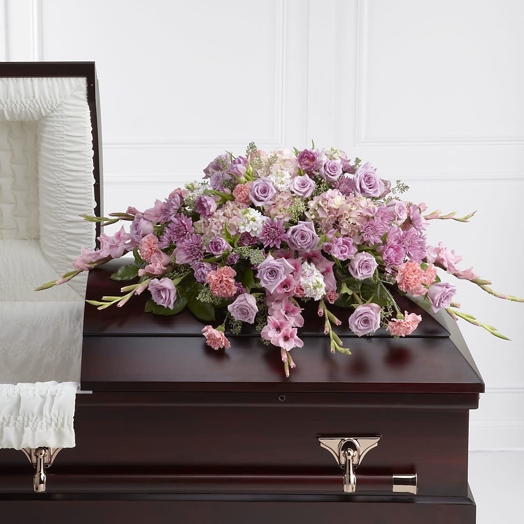 Immorata Casket Spray – Flowers By Helen, Forsyth GA