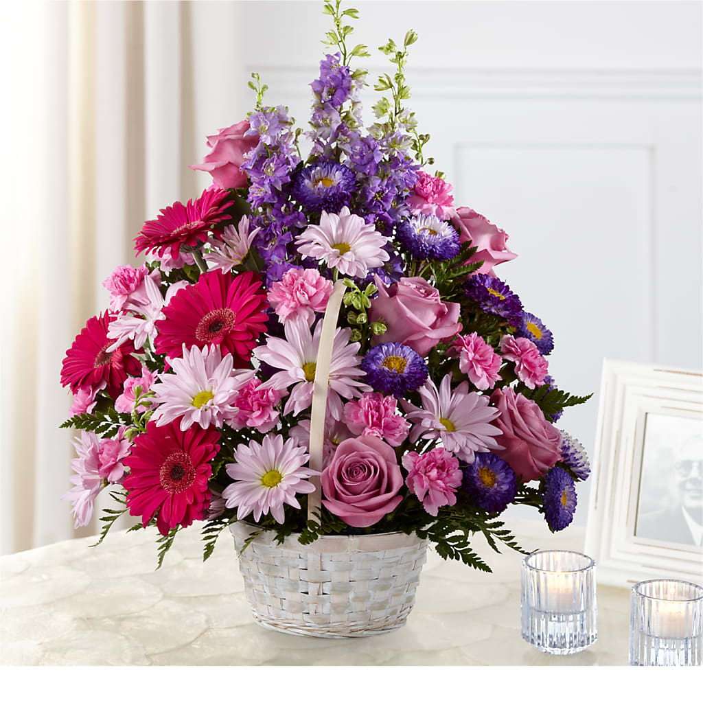 Pastel Peace Basket – Flowers By Helen, Forsyth GA