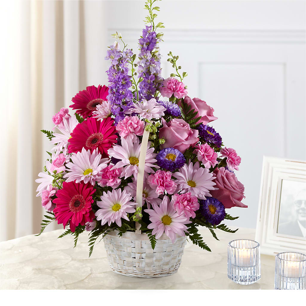 Pastel Peace Basket – Flowers By Helen, Forsyth GA