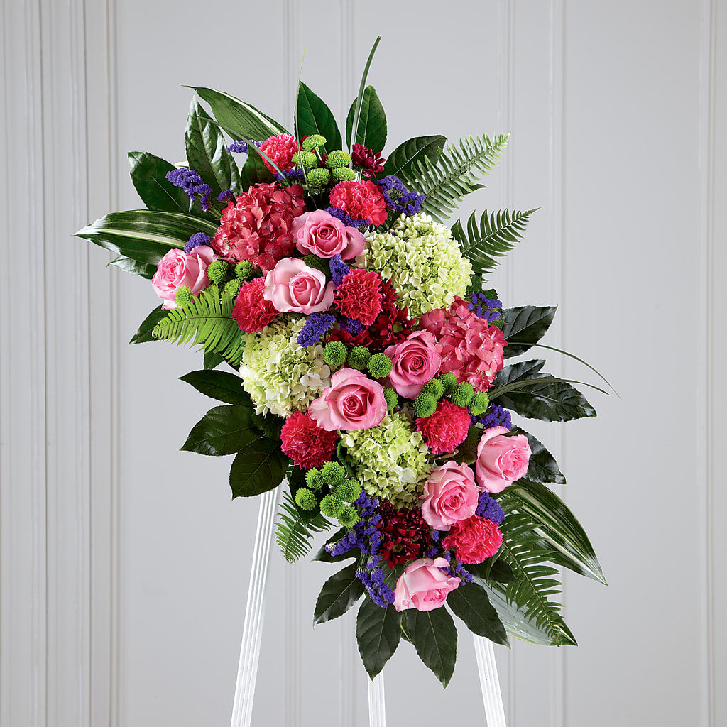 Refreshing Mix Standing Spray – Flowers By Helen, Forsyth GA