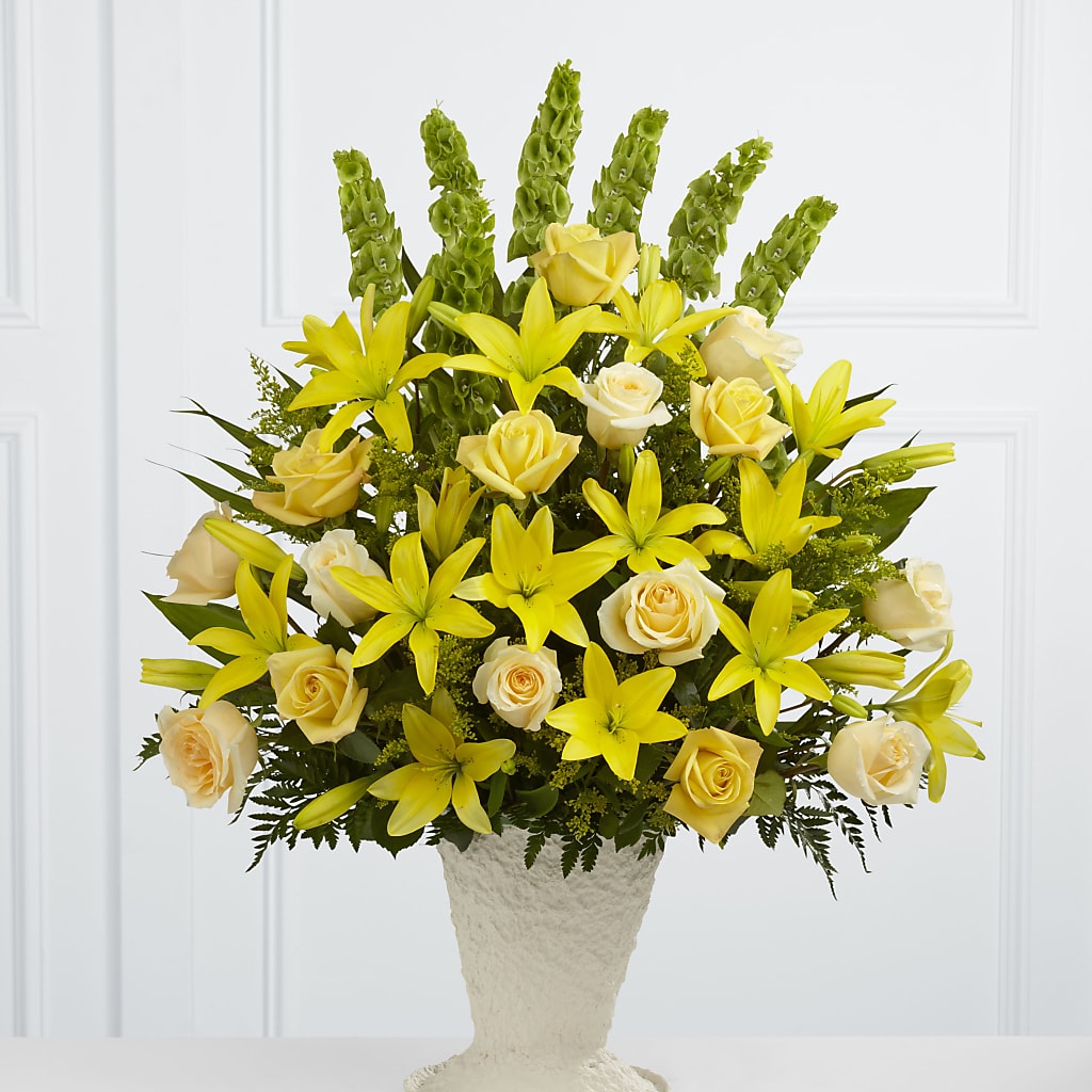 Golden Memories Arrangement – Flowers By Helen, Forsyth GA