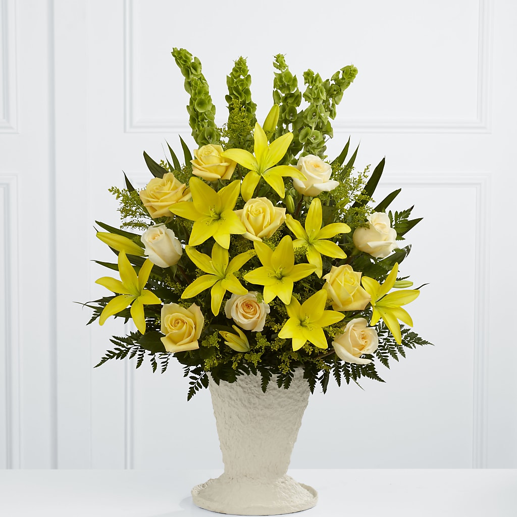 Golden Memories Arrangement – Flowers By Helen, Forsyth GA