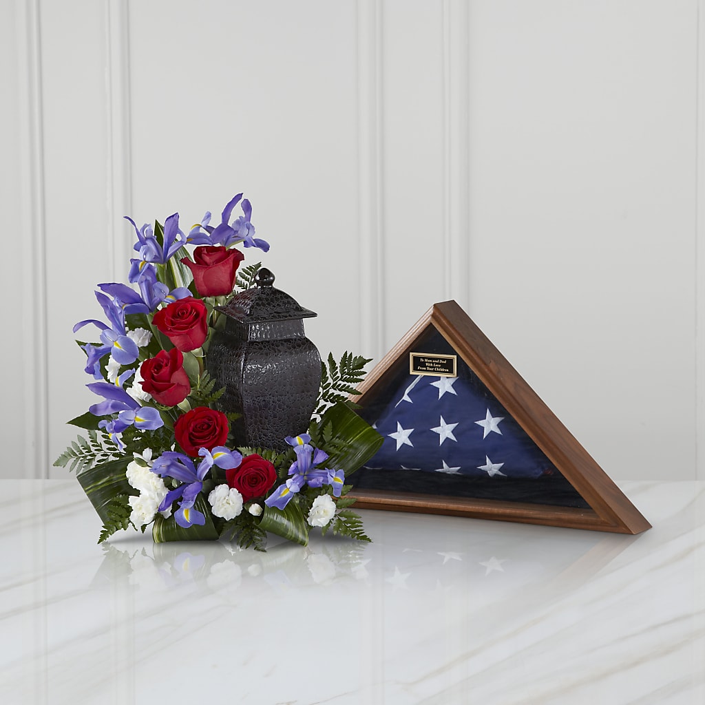 Patriotic Tribute Arrangement – Flowers By Helen, Forsyth GA