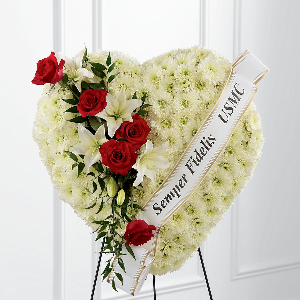 Heartfelt Hero Standing Heart – Flowers By Helen, Forsyth GA