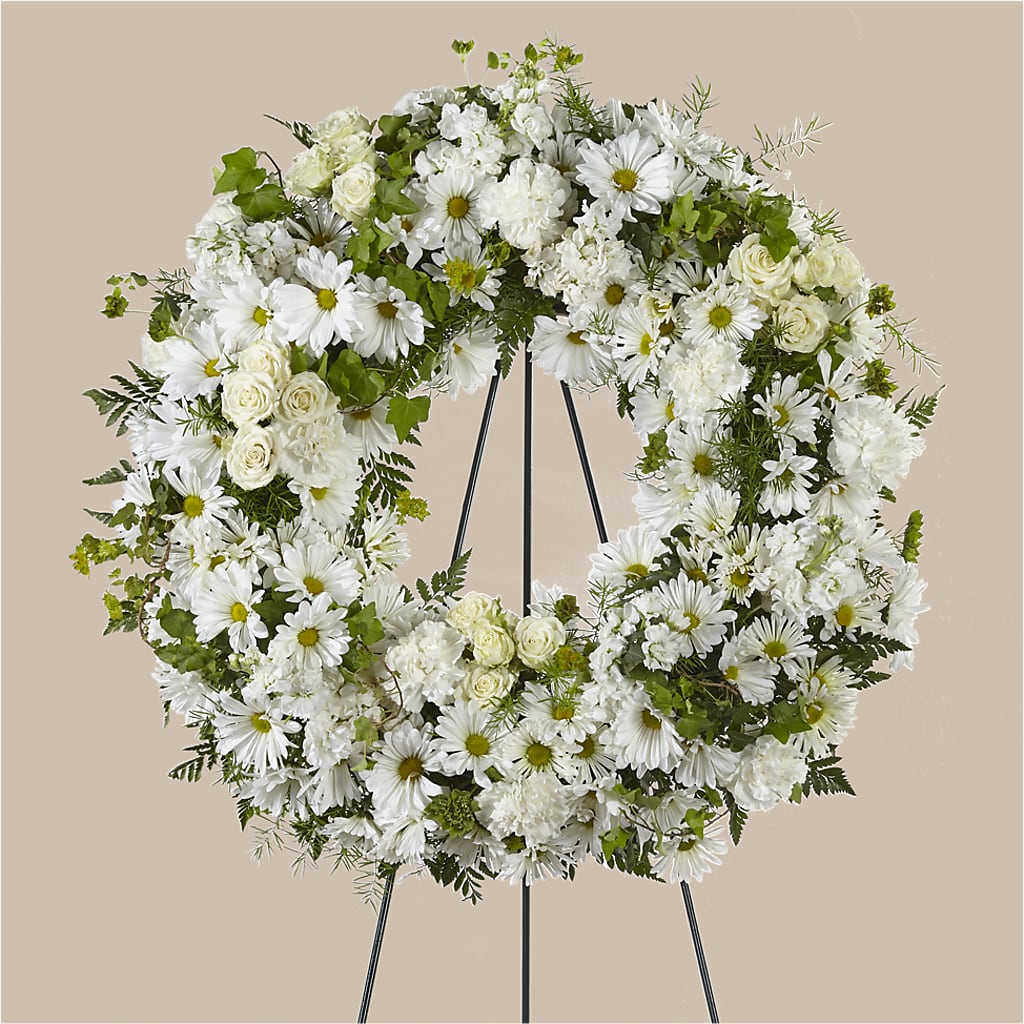 Faithful Wishes Wreath – Flowers By Helen, Forsyth GA