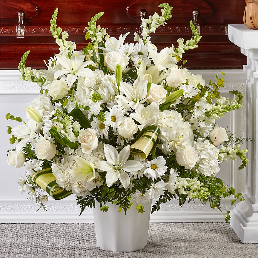 Thoughts of Tranquility Floor Basket – Flowers By Helen, Forsyth GA