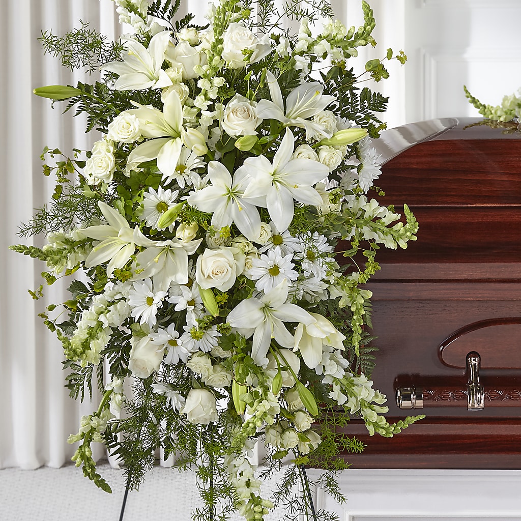 Loving Thoughts Standing Spray – Flowers By Helen, Forsyth GA