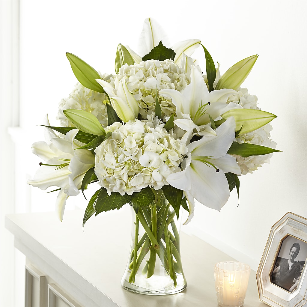 Compassionate Lily Bouquet – Flowers By Helen, Forsyth GA