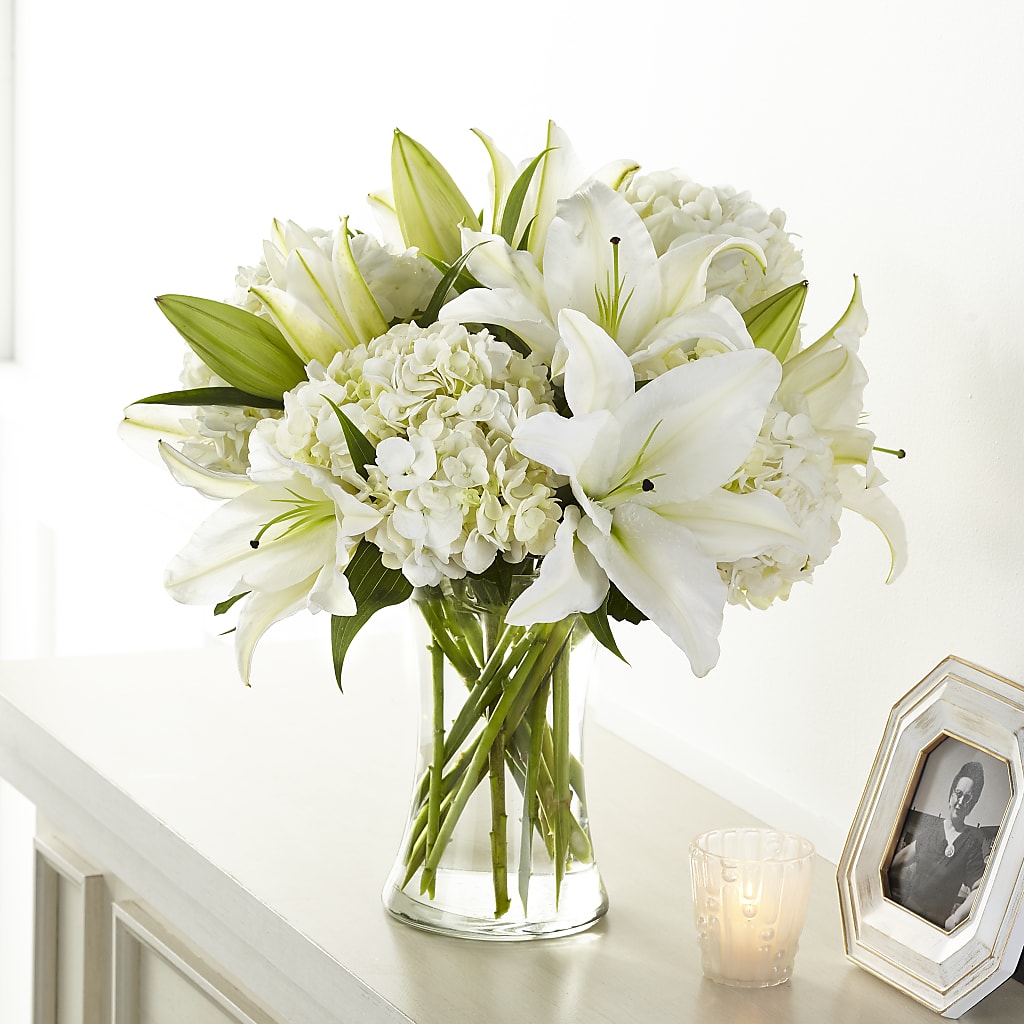 Compassionate Lily Bouquet – Flowers By Helen, Forsyth GA
