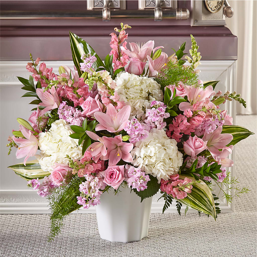 Simply Serene Floor Basket – Flowers By Helen, Forsyth GA