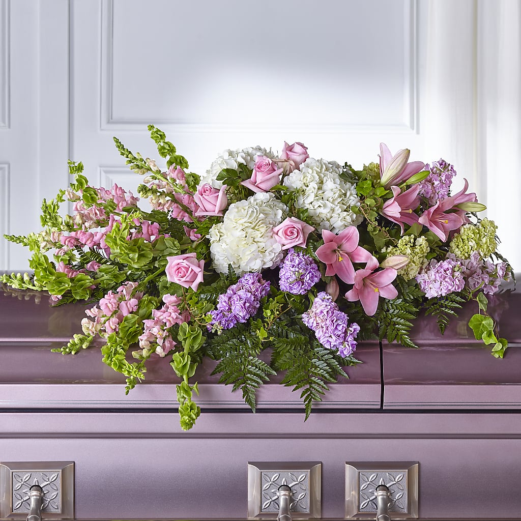 Life's Gratitude Casket Spray – Flowers By Helen, Forsyth GA