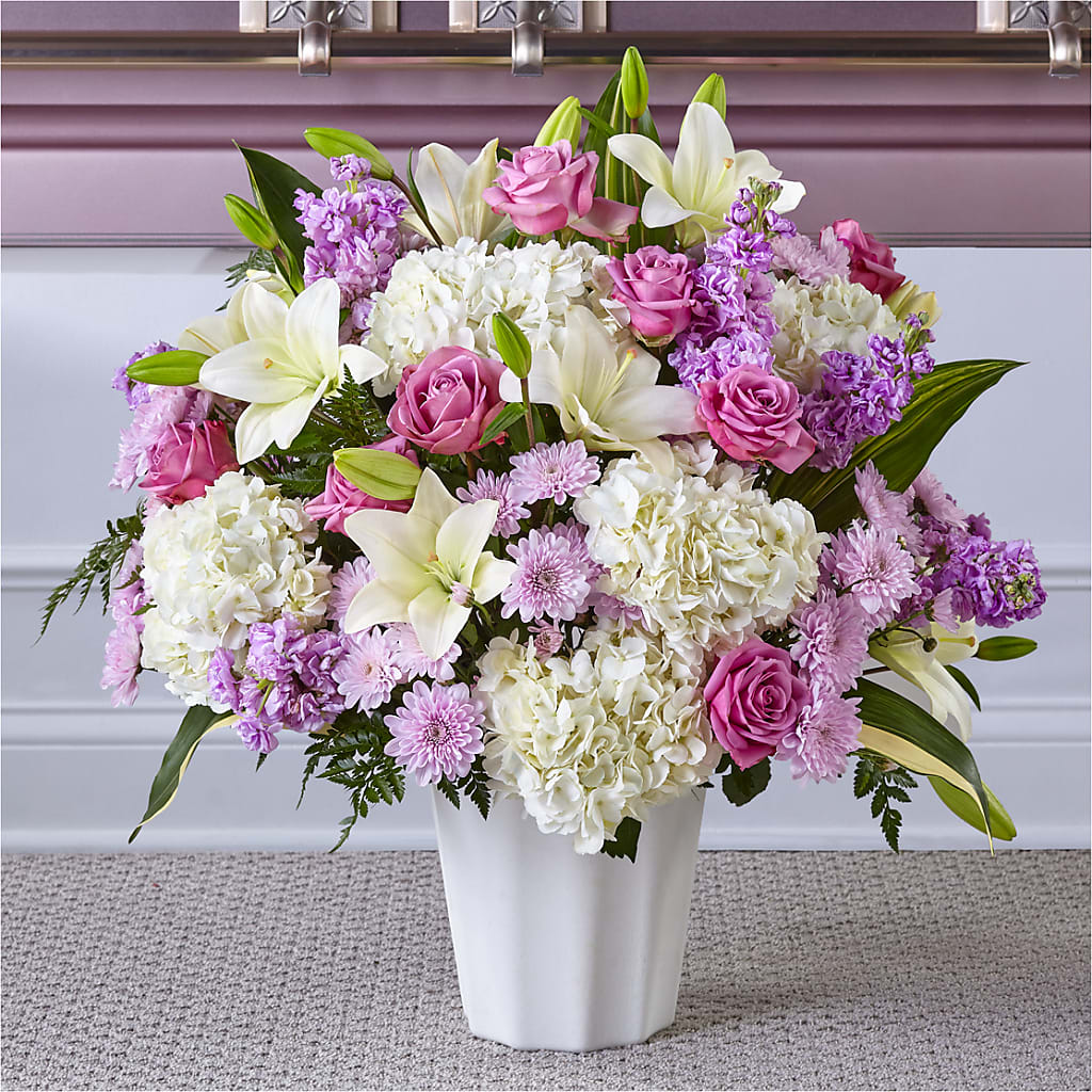 Heaven Sent Floor Basket – Flowers By Helen, Forsyth GA
