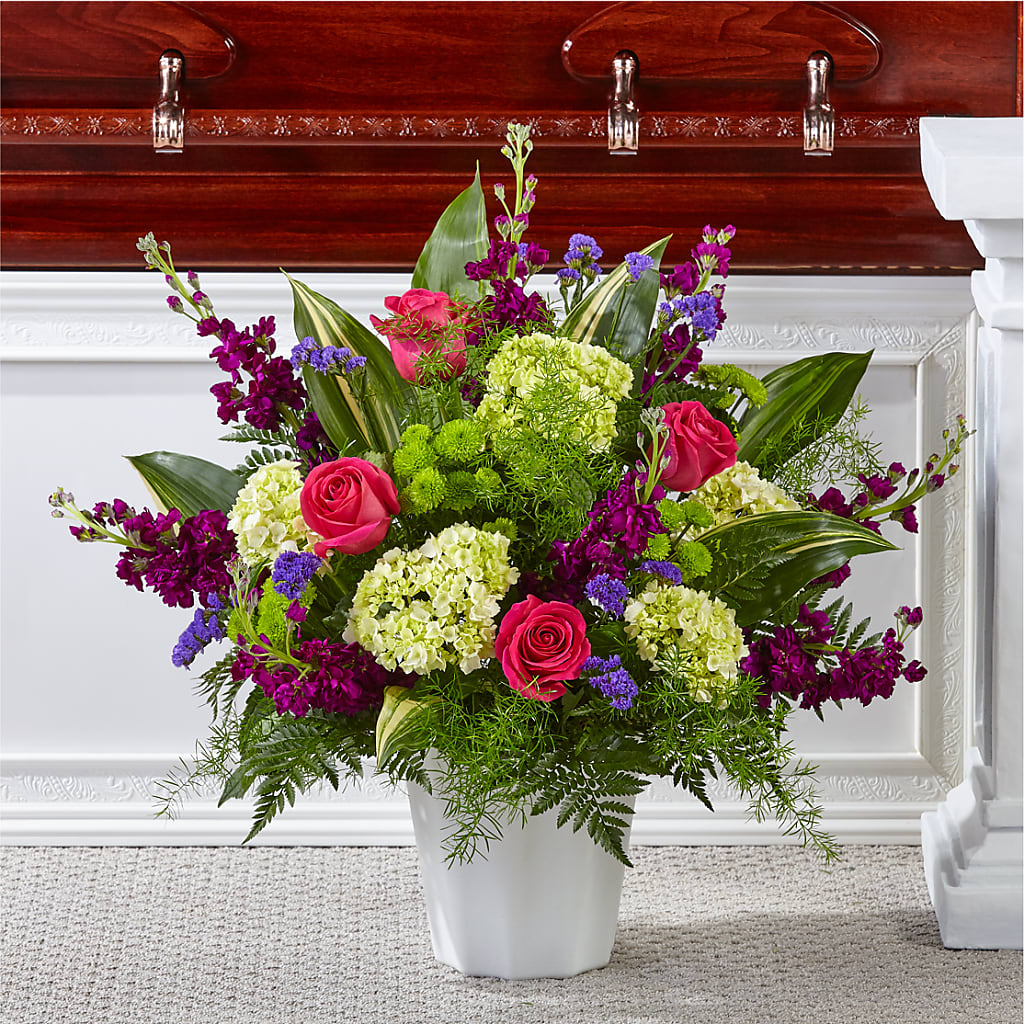 Beautiful Horizons Floor Basket – Flowers By Helen, Forsyth GA