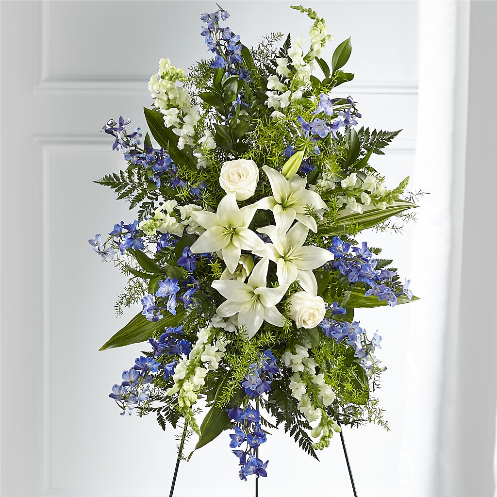 Faithful Friend Standing Spray – Flowers By Helen, Forsyth GA