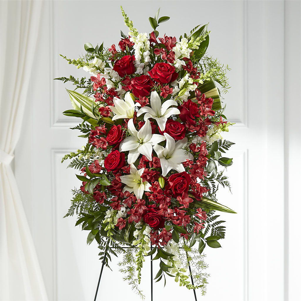 Everlasting Memory Standing Spray – Flowers By Helen, Forsyth GA