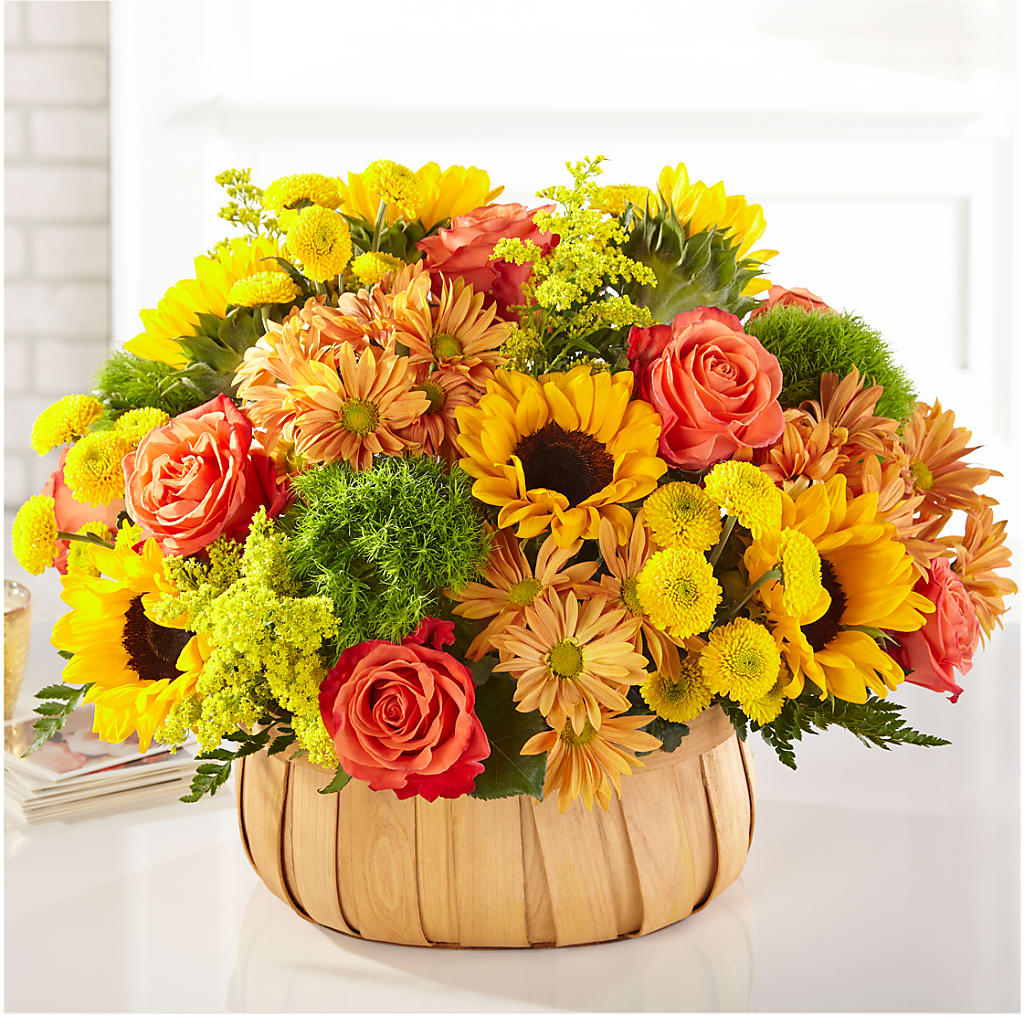 Harvest Sunflower Basket – Flowers By Helen, Forsyth GA