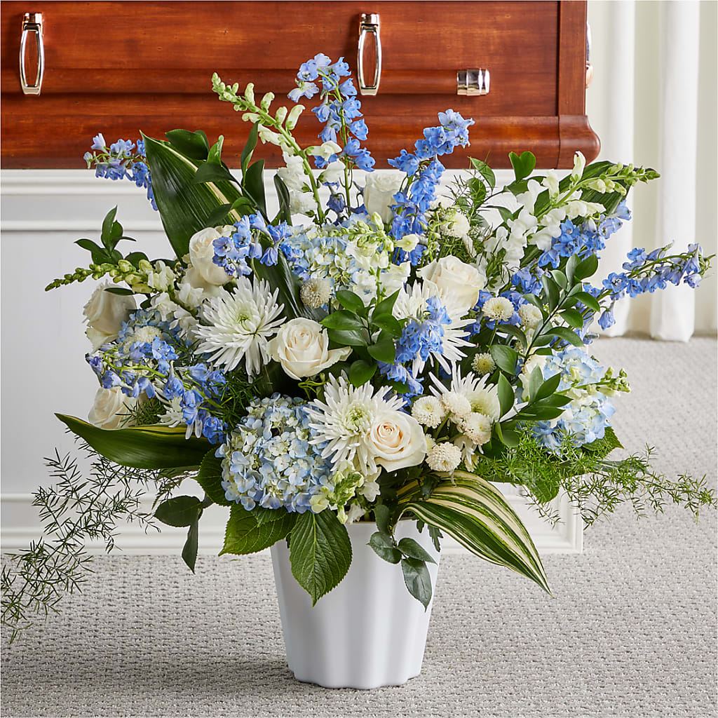 Everlasting Memories Floor Basket – Flowers By Helen, Forsyth GA