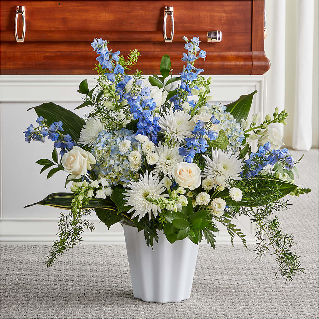Everlasting Memories Floor Basket – Flowers By Helen, Forsyth GA