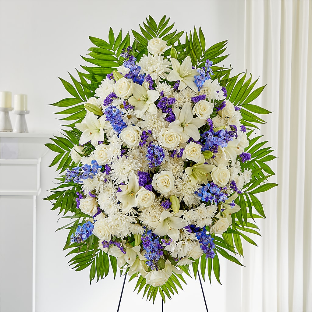 At Rest Standing Spray – Flowers By Helen, Forsyth GA