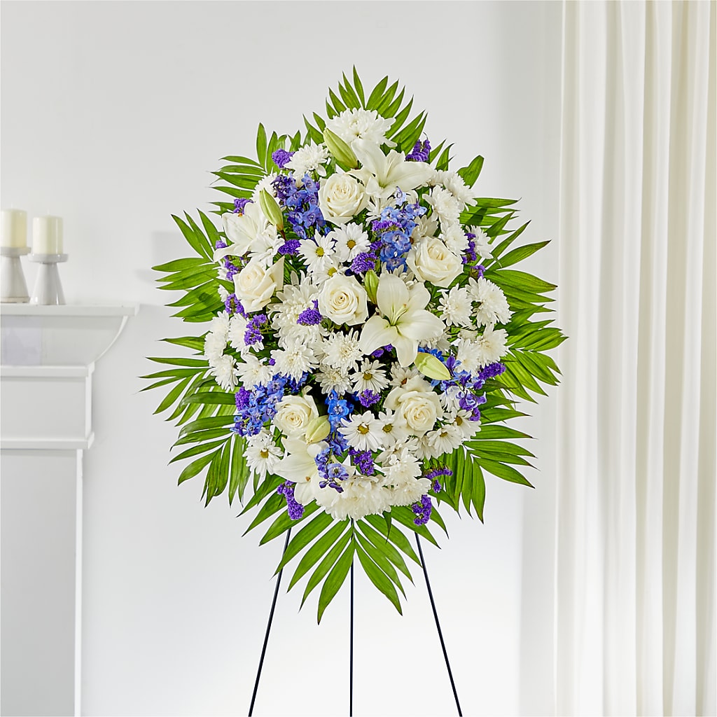 At Rest Standing Spray – Flowers By Helen, Forsyth GA