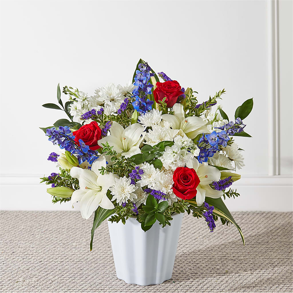 Consoled Floor Basket – Flowers By Helen, Forsyth GA