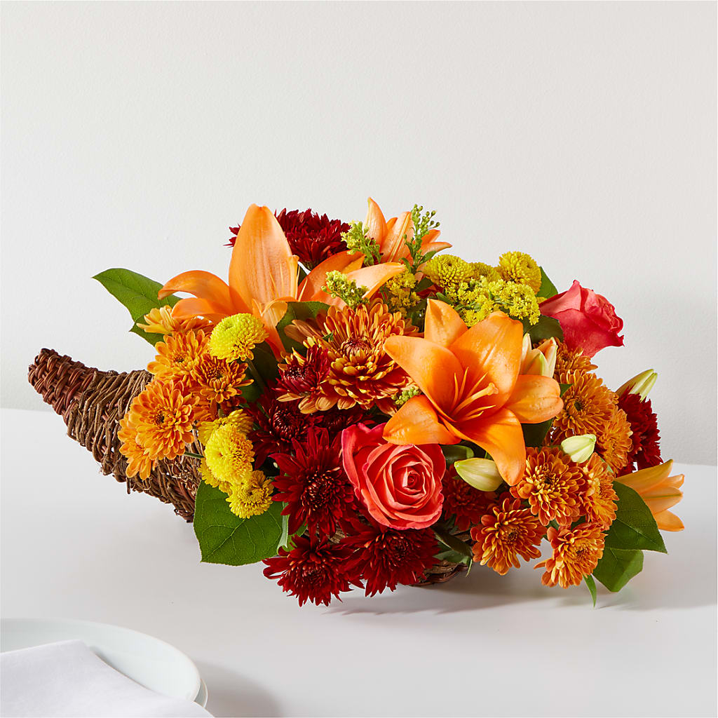 Bouquet of Blessings Cornucopia – Flowers By Helen, Forsyth GA