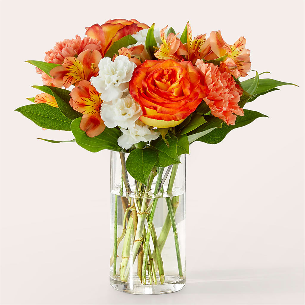 Apricot Glow Bouquet – Flowers By Helen, Forsyth GA