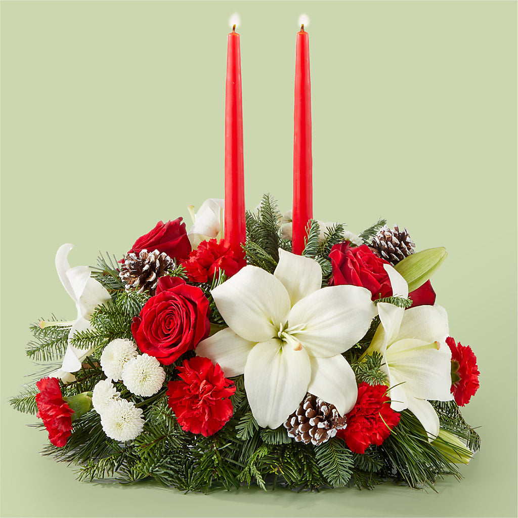 Seasonal Festivities Centerpiece – Flowers By Helen, Forsyth GA