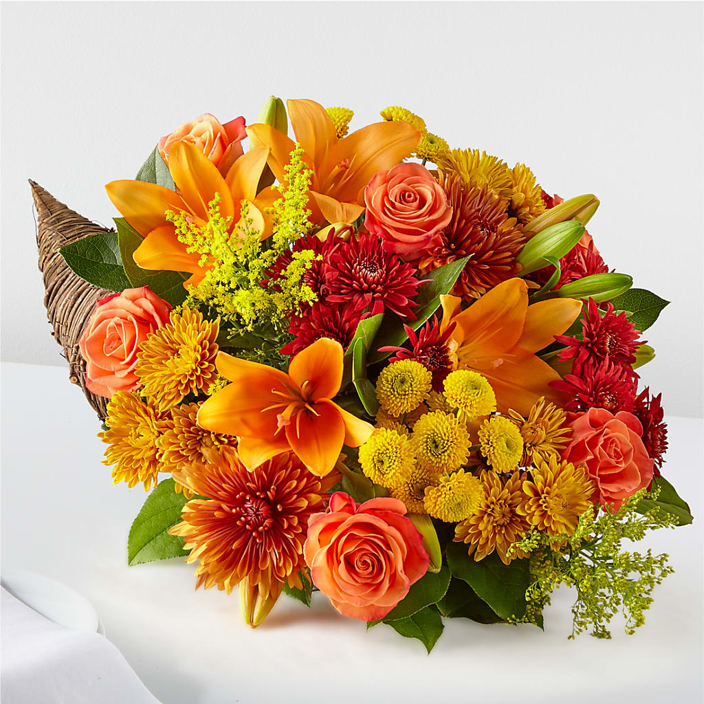 Feast of Color Cornucopia – Flowers By Helen, Forsyth GA