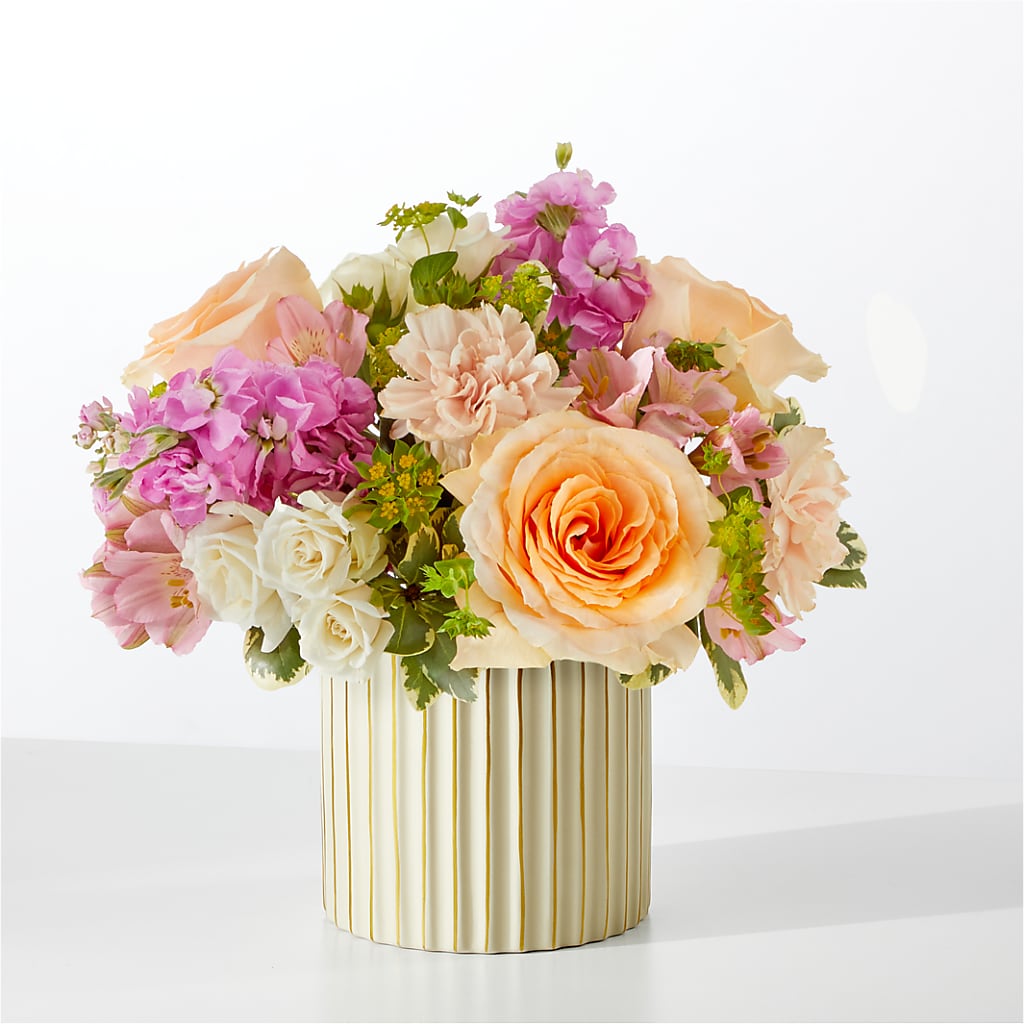 Paradise Bouquet with Ivory Vase – Flowers By Helen, Forsyth GA