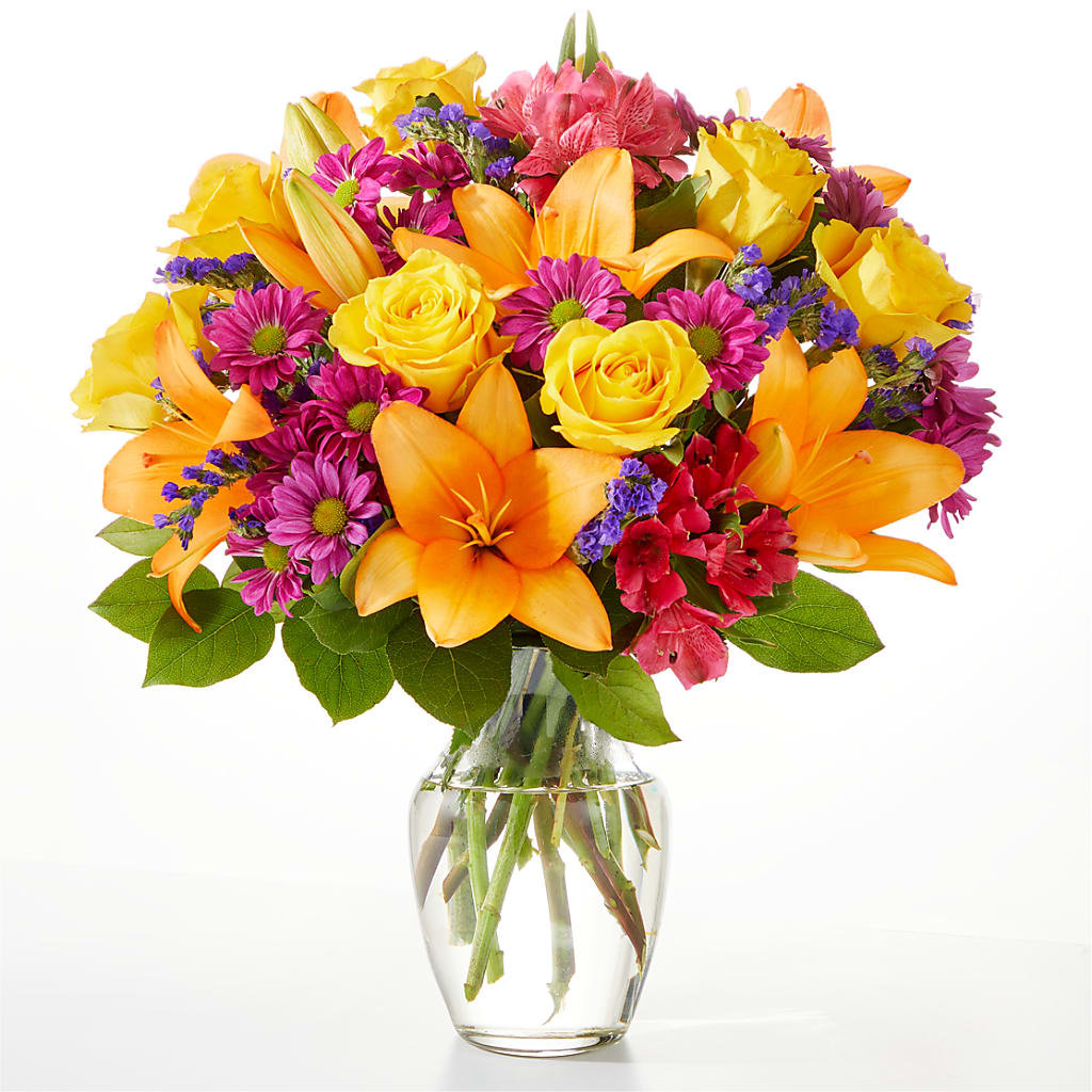 Colorful Visions Bouquet – Flowers By Helen, Forsyth GA