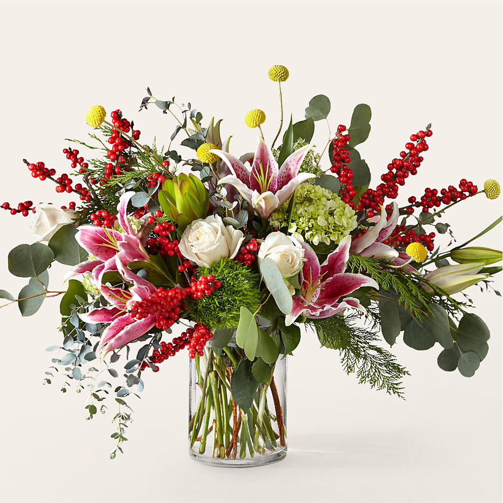 Berry & Bright Bouquet – Flowers By Helen, Forsyth GA