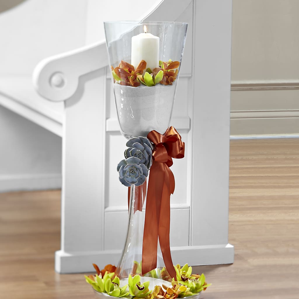 Matrimony Pew Decor – Flowers By Helen, Forsyth GA