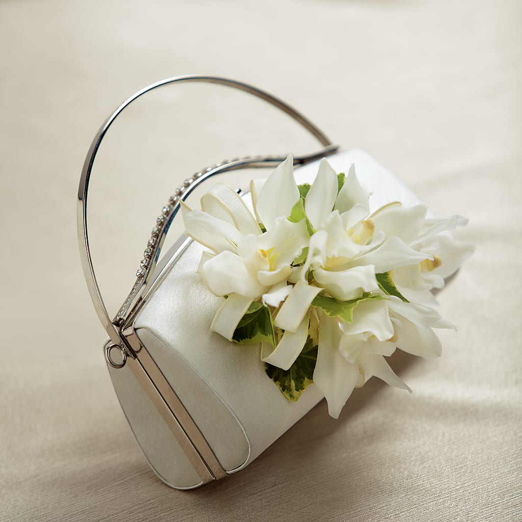 White Purse Decor – Flowers By Helen, Forsyth GA