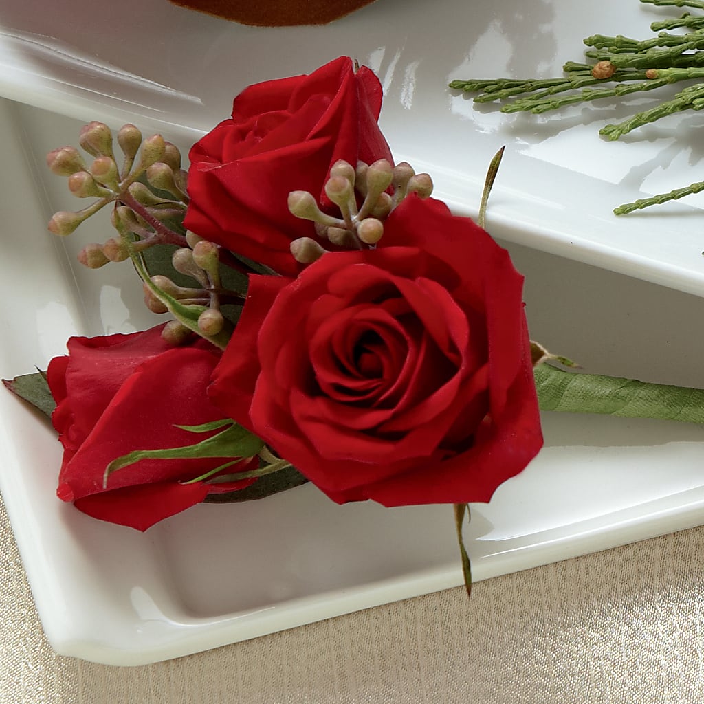 Red Spray Rose Boutonniere – Flowers By Helen, Forsyth GA
