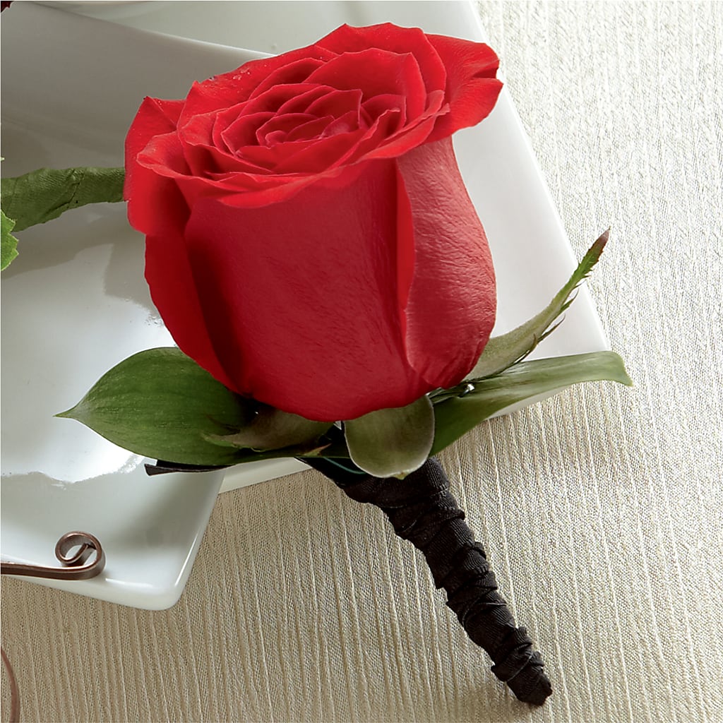 Red Rose Boutonniere – Flowers By Helen, Forsyth GA
