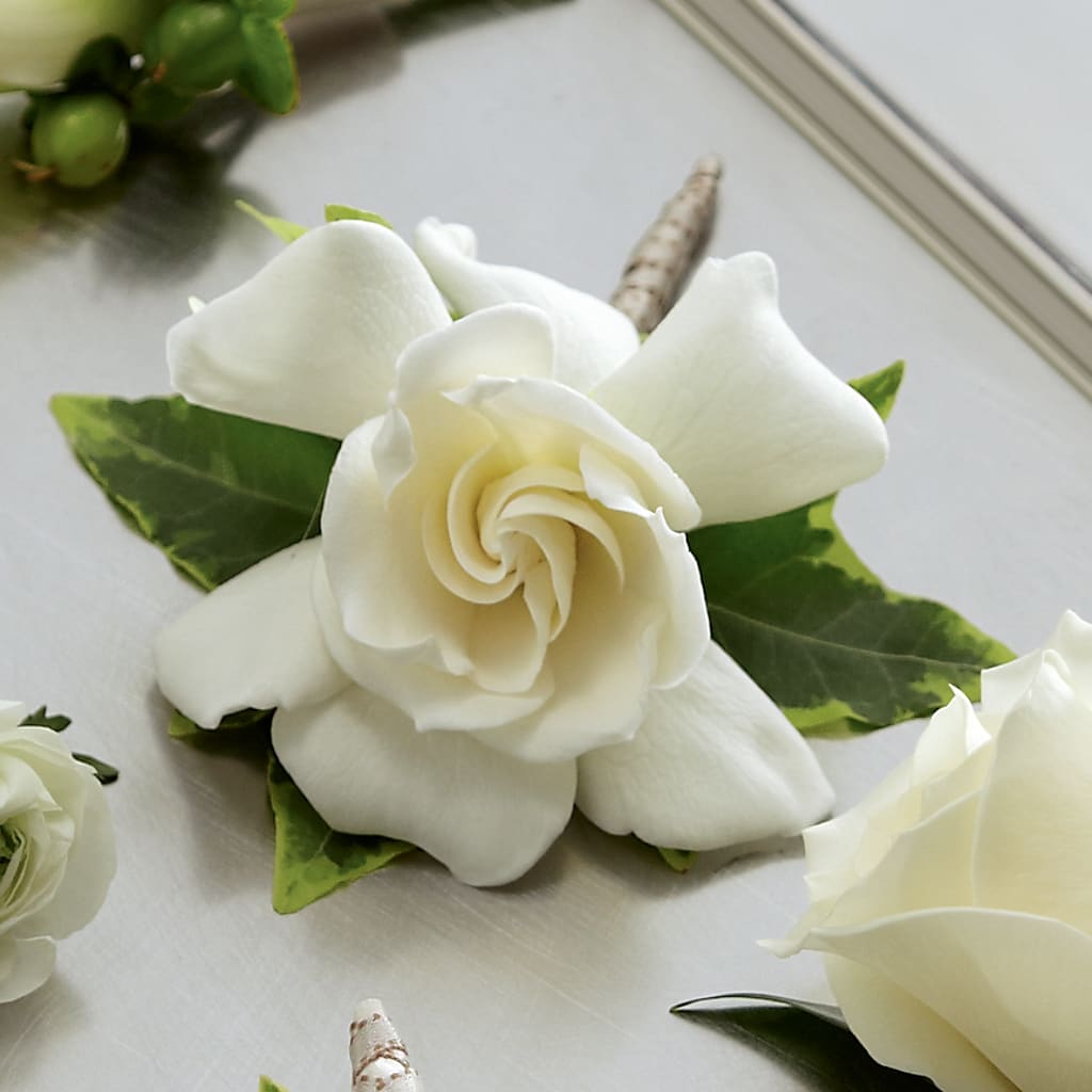 Gardenia Boutonniere – Flowers By Helen, Forsyth GA